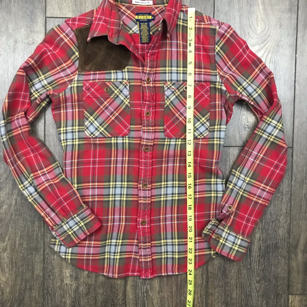 {Rugby Ralph Lauren} Skinny Fit Plaid Shirt RARE - Picture 3 of 6
